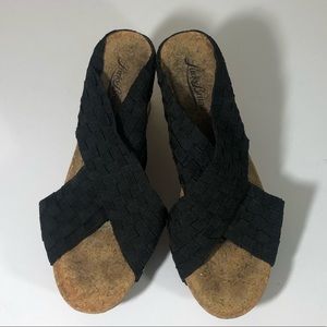 Black Lucky Brand Sandals Size 7